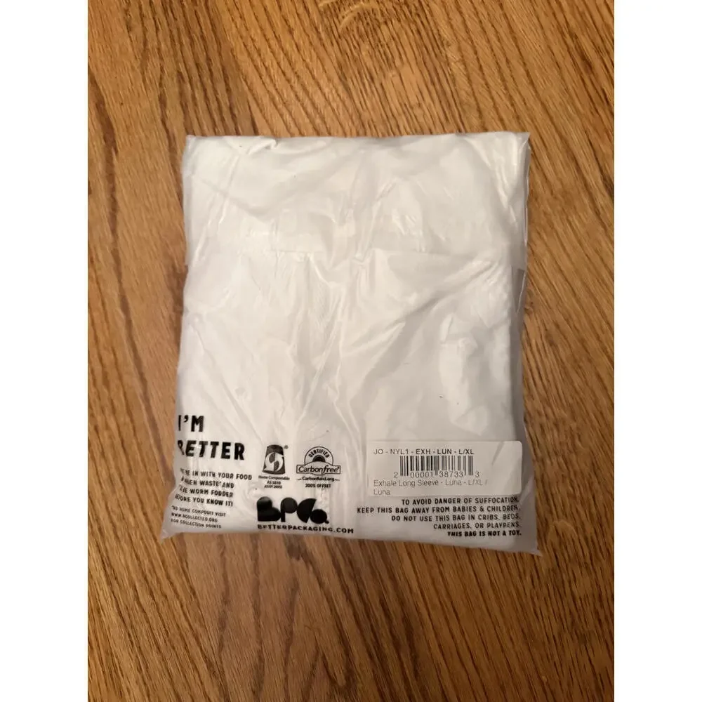 NWT! Joja Exhale Long Sleeve Quarter Zip Luna Size L/XL - Picture 4 of 5